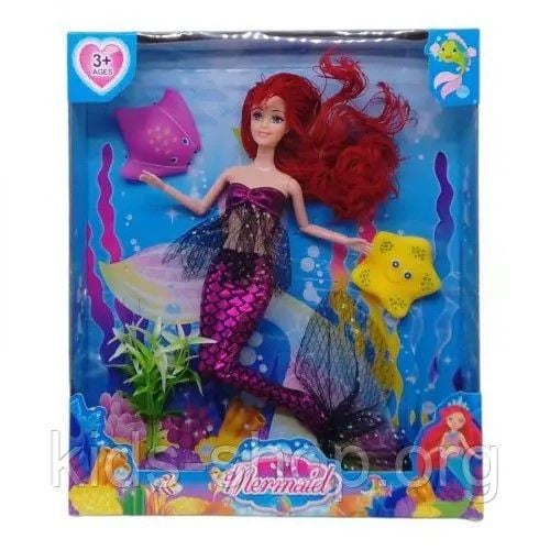 Лялька типу барбі Русалонька з аксесуарами  в коробці 28*33*5см 1825-6 Китай