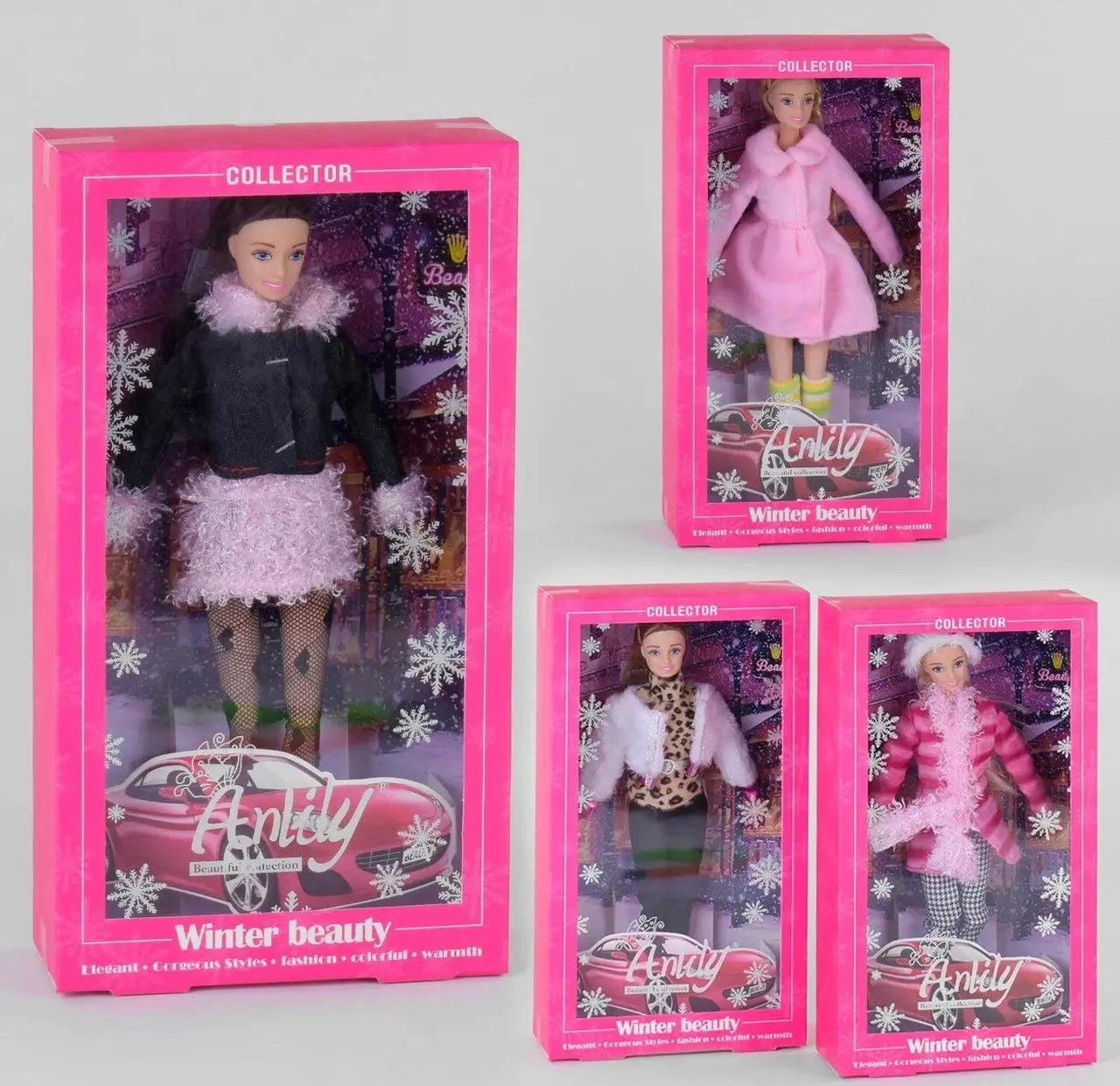 Лялька Anlily у зимовому одязі у коробці 32*17*7cм 99083 Китай