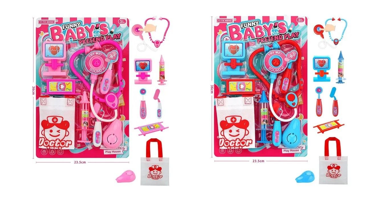 Набір Лікаря 8предм на планшеті 35*23см 58853 Китай