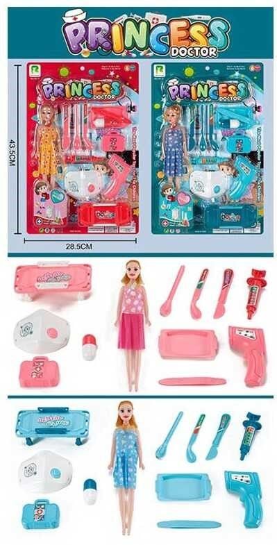 Лікар набір 11предм лялька на планшеті 43*28см 706-18 Китай