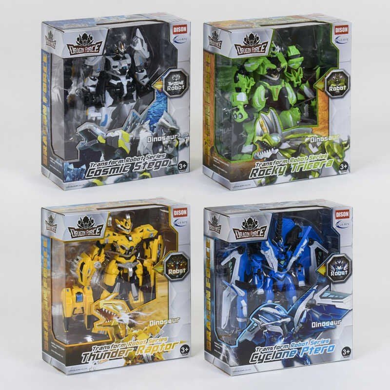 Трансформер- робот динозавр у коробці W6688-5/2/3/4 Китай