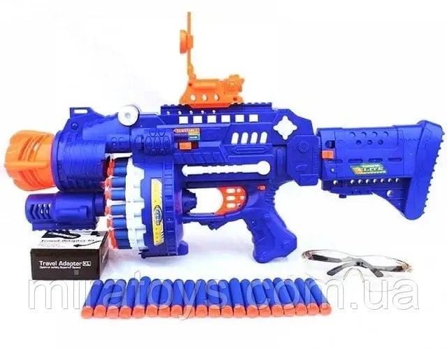 Бластер акум 60см м'які пулі 40шт у коробці 65*31*14см SB250 Китай