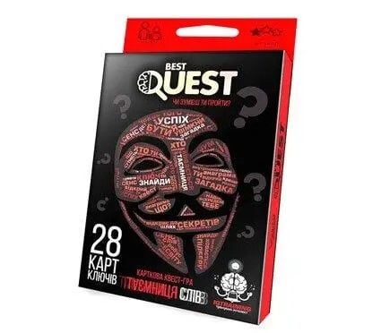 Настільна гра карточна Best Quest Таємниця слів в коробці 13*9*2см BQ-01-01U danko toys