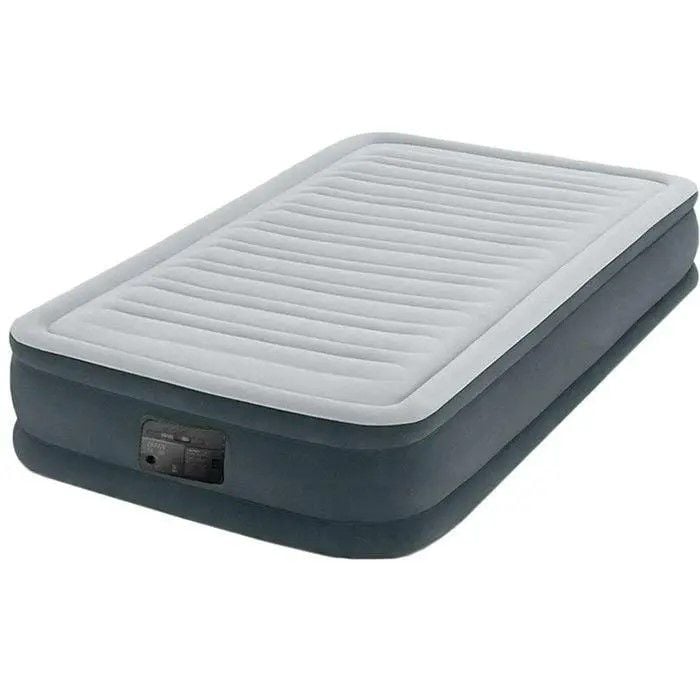 Матрац надувний велюр 137*191*33см з вбудованим насосом  коробка 24*22*7см 67768 intex