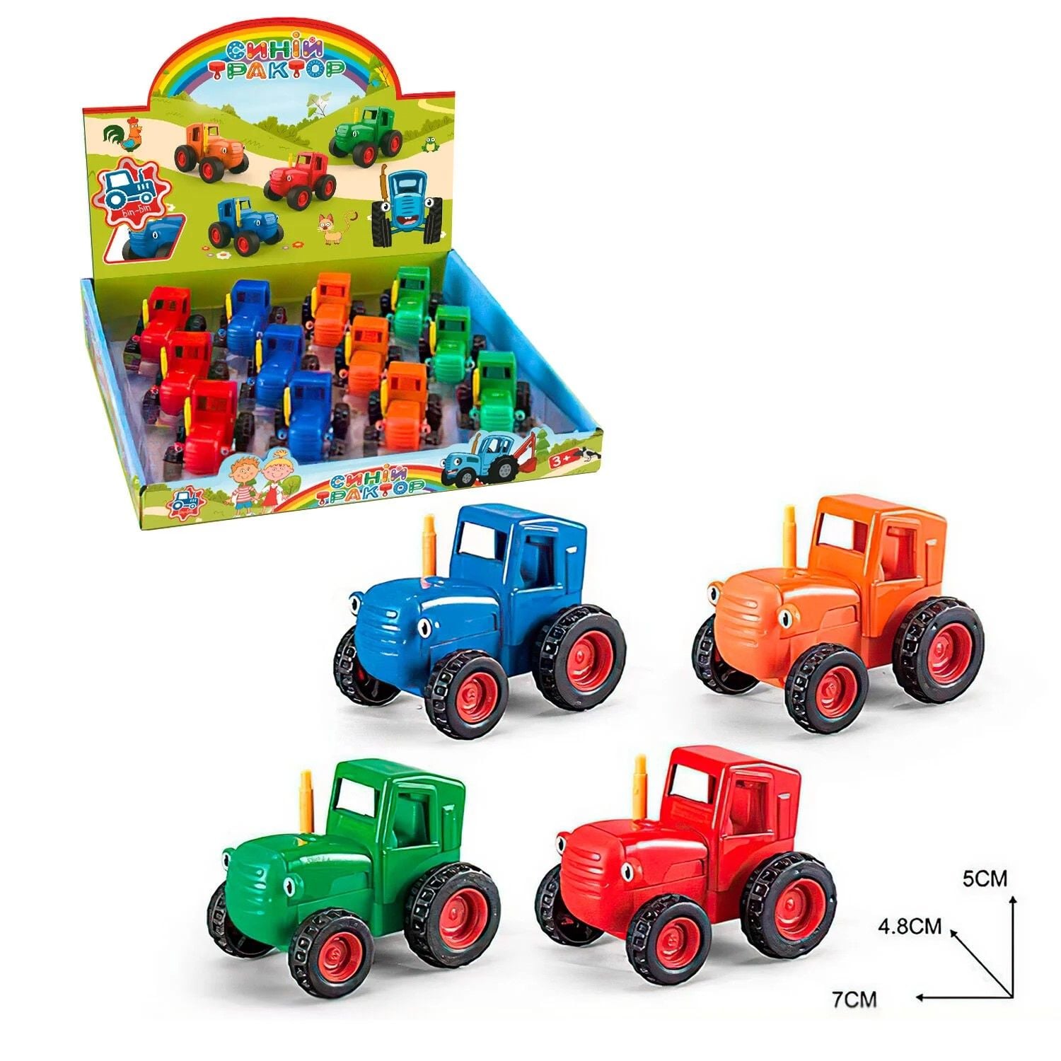 Трактор 6см пластик 38210 Китай