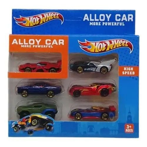 Машина Hot Wheel метал набір 6шт коробка 20*20*4см 896A-5 Китай