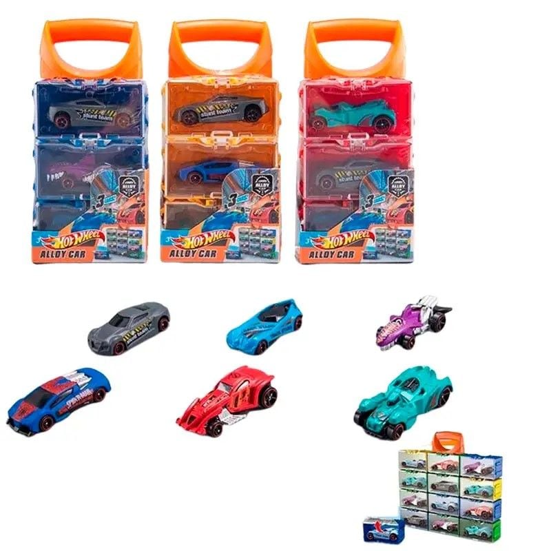 Машина Hot Wheel метал набір 4шт в кейсі 13,5*8*4,5см HW-136 Китай