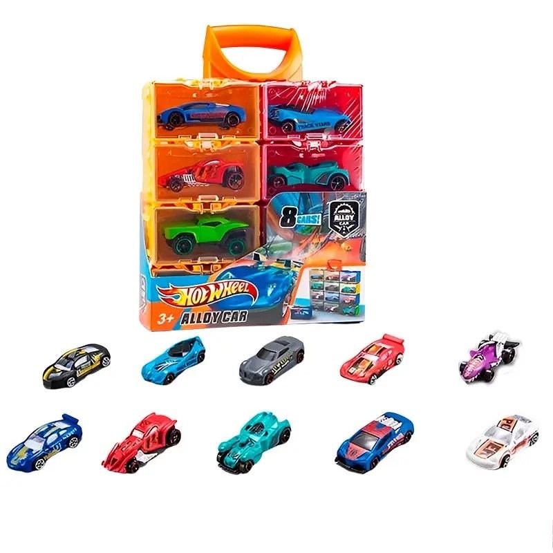 Машина Hot Wheel метал набір 8шт в кейсі 21*19*4,5см HW-137 Китай