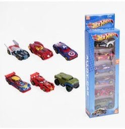 Машина Hot Wheel метал набір 6шт коробка 29*11*4см 896G-1 Китай