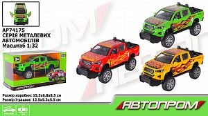 Машина метал 1:32 пікап 3 кол відкр двері у коробці 15,5*8,5*6,8 см AP74175 Автопром