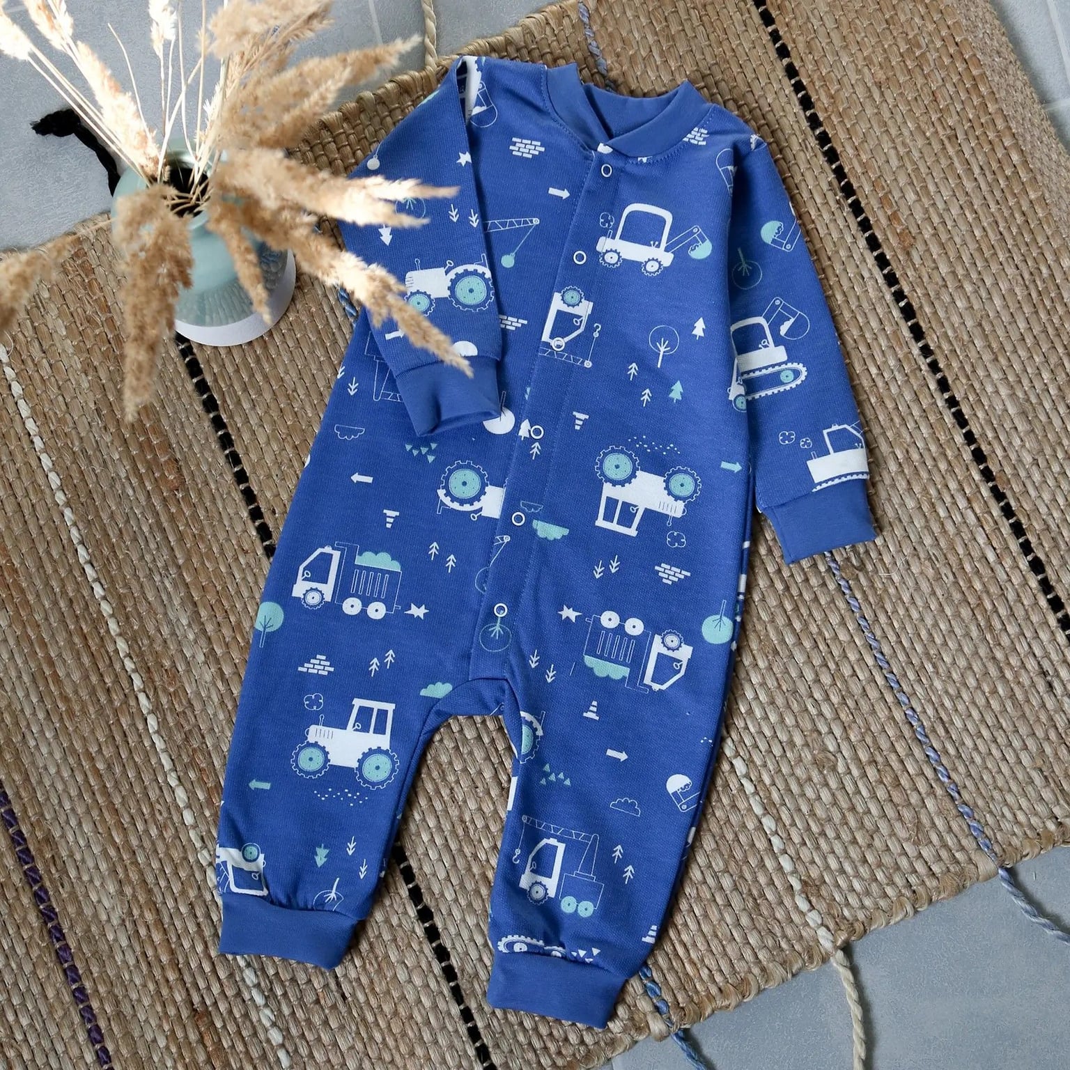 Чоловічок р74 джинс з малюнком 427-108-74 Фламінго 74р