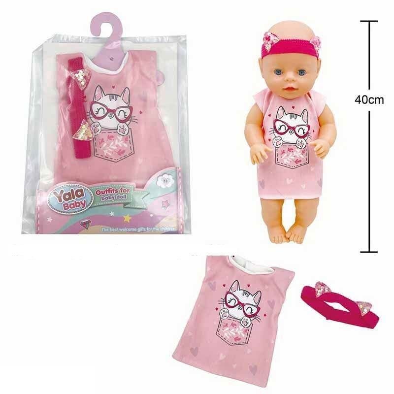 Одяг для пупса Yala Baby сукня в пакеті 25*19см YLC340G Китай