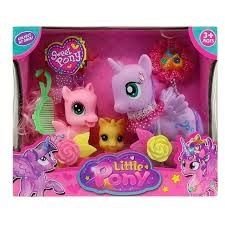 Поні Little Pony 3шт аксесуари коробка 22*20*8cм 907-2 Китай