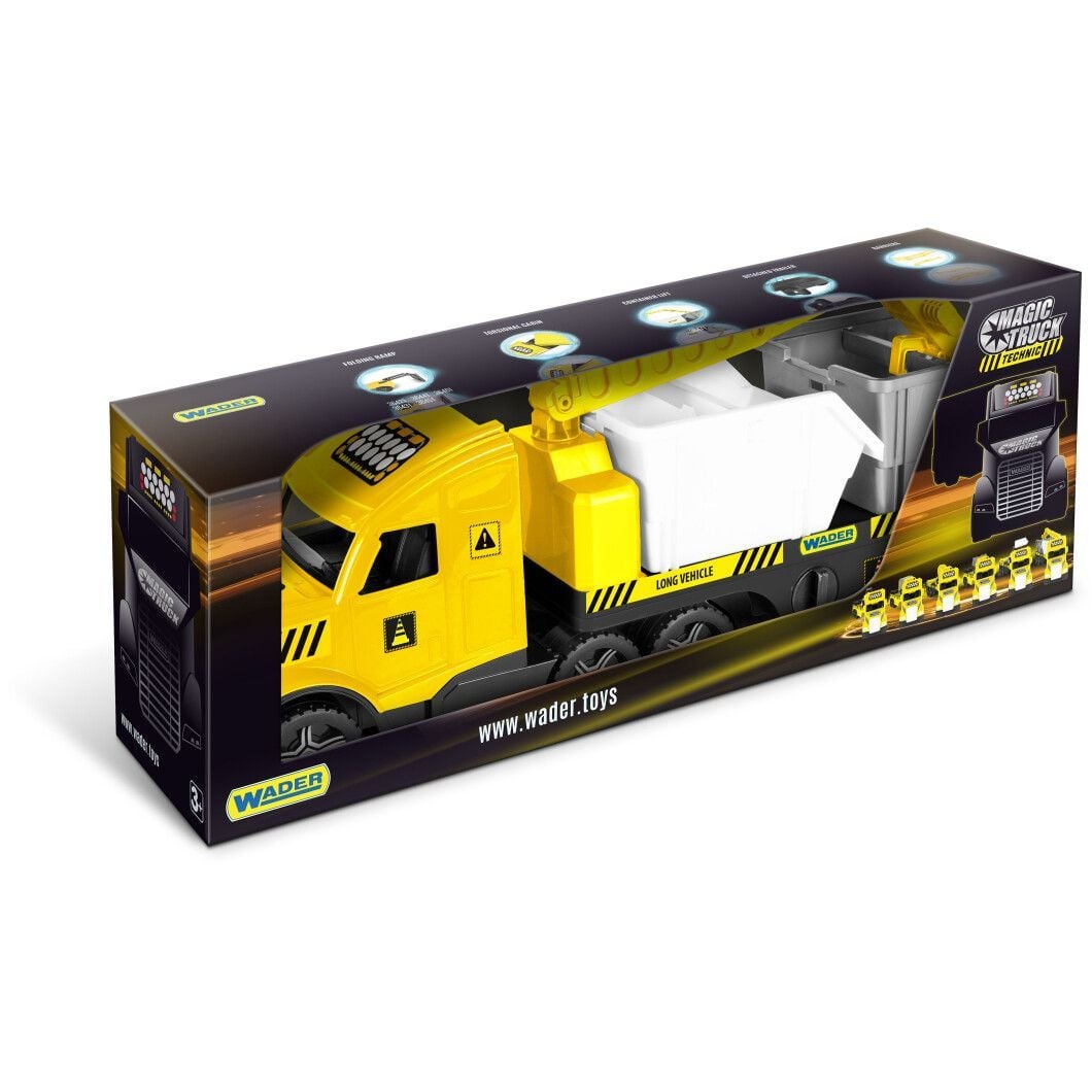 Машина "Magic Truck Technic" з будівельними контейнерами пластик			 36471 wader