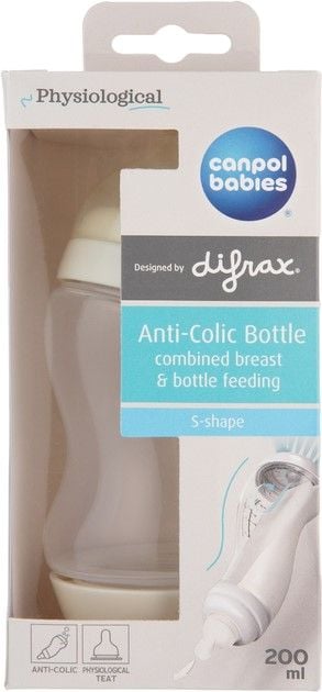 Пляшка антиколікова широкоотворова S-shape 200ml 24/201 canpol