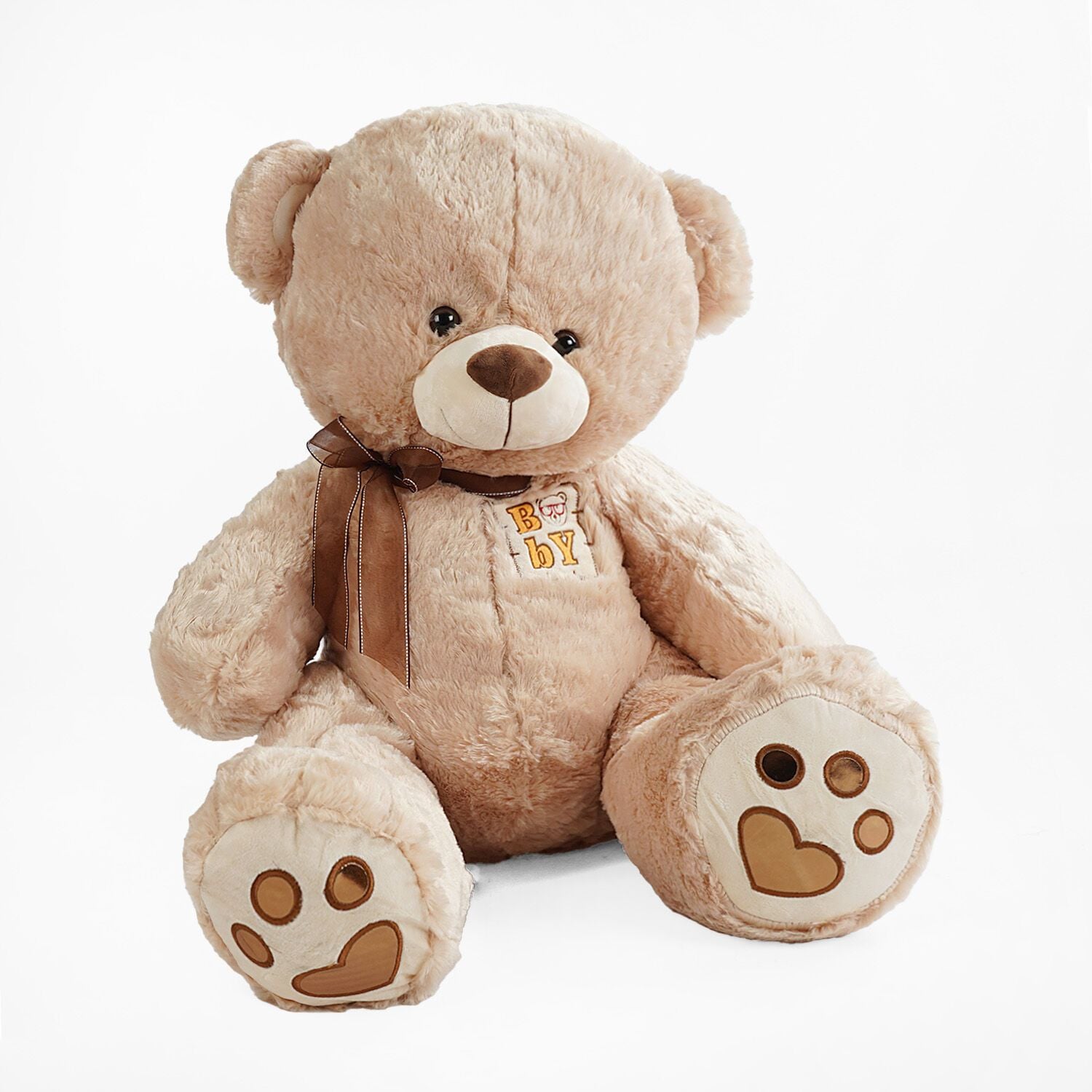 М'яка іграшка ведмедик 50см в кофтині з сердечками		  M17372 Китай