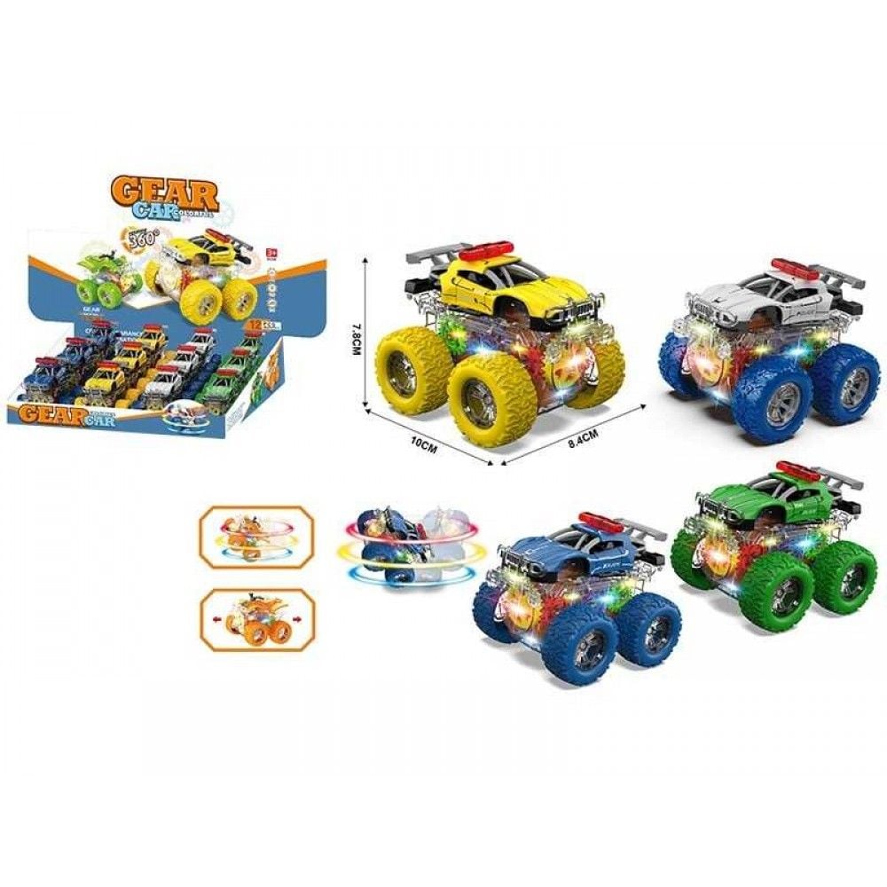 Машина перевертень 12см інерція з підсвіткою YM1106F Китай