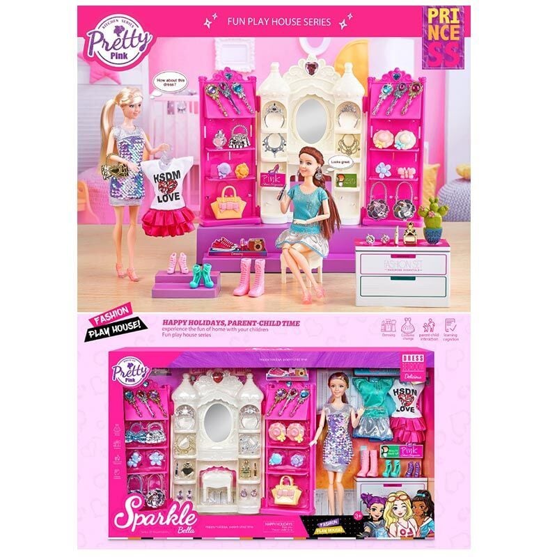 Лялька Sparkle Bella з меблями аксесуари одяг в коробці 60*34*9см 7025 Китай