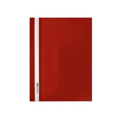 Папка А4 швидкозшивач тонка бордо без перфорації 31511-18 Econo mix