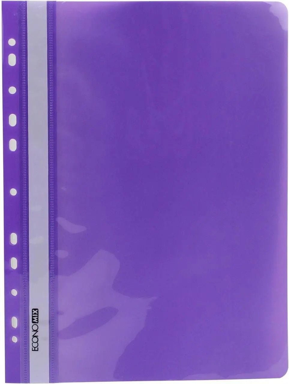 Папка А4 швидкозшивач з перфарацією тонка фіолетовий 31510-12 Econo mix