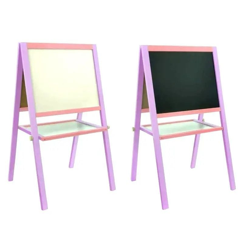 Мольберт 2-во сторонній магнітна дошка 50*40см фіолетово рожевий 47990 ТМ Іграшка