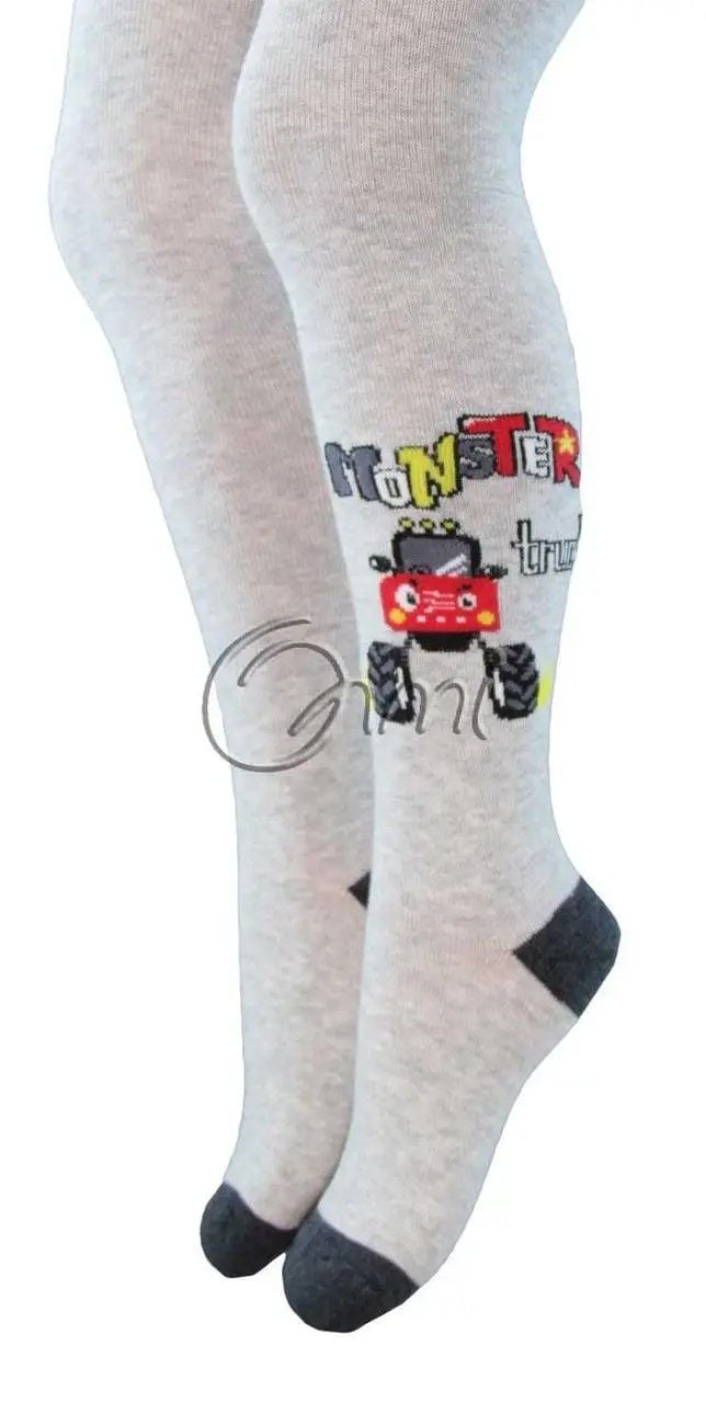 Колготи демісезонні з малюнком срібло меланж 8252 Легка хода 74-86р