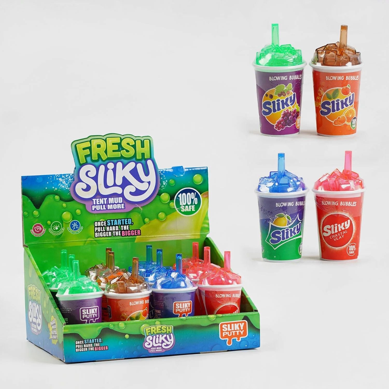 Слайм лізун Склянка з напоєм 11см C57852 Китай