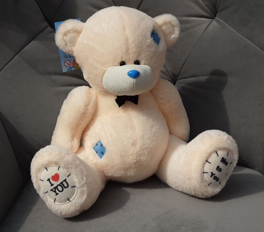 М'яка іграшка ведмедик Тедді хлопчик 52см персиковий Ч499ХП чайка