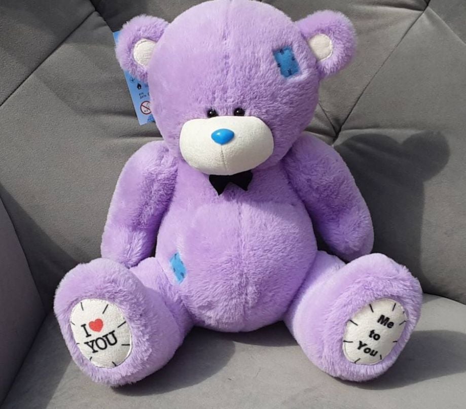 М'яка іграшка ведмедик Тедді хлопчик 52см лаванда Ч499ХЛ чайка