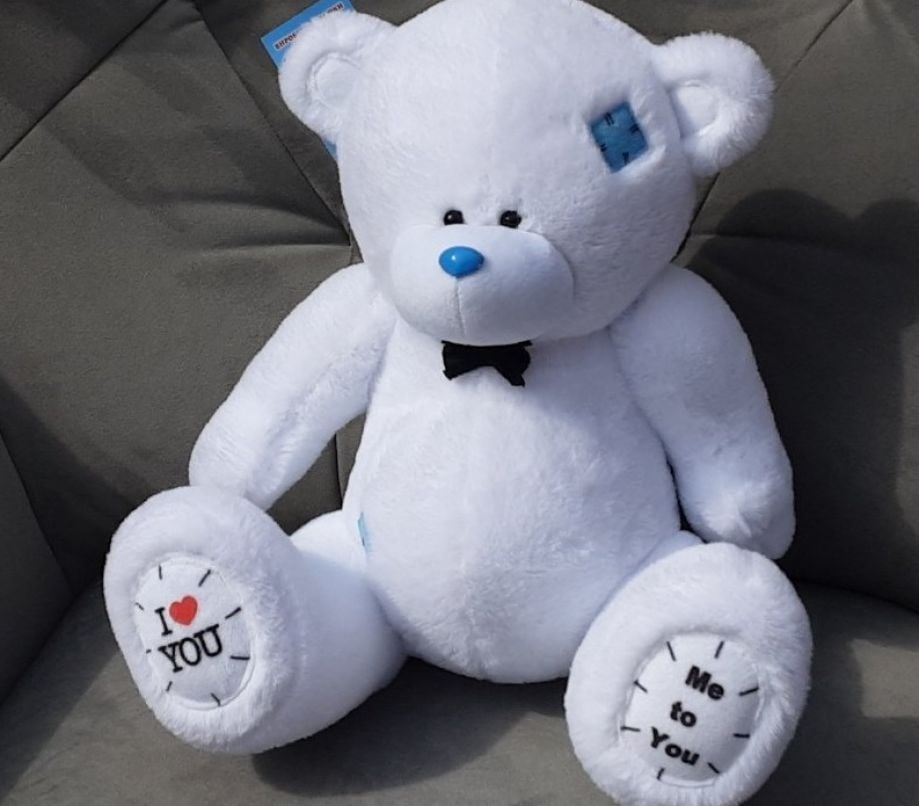 М'яка іграшка ведмедик Тедді хлопчик 52см білий Ч499ХБ чайка