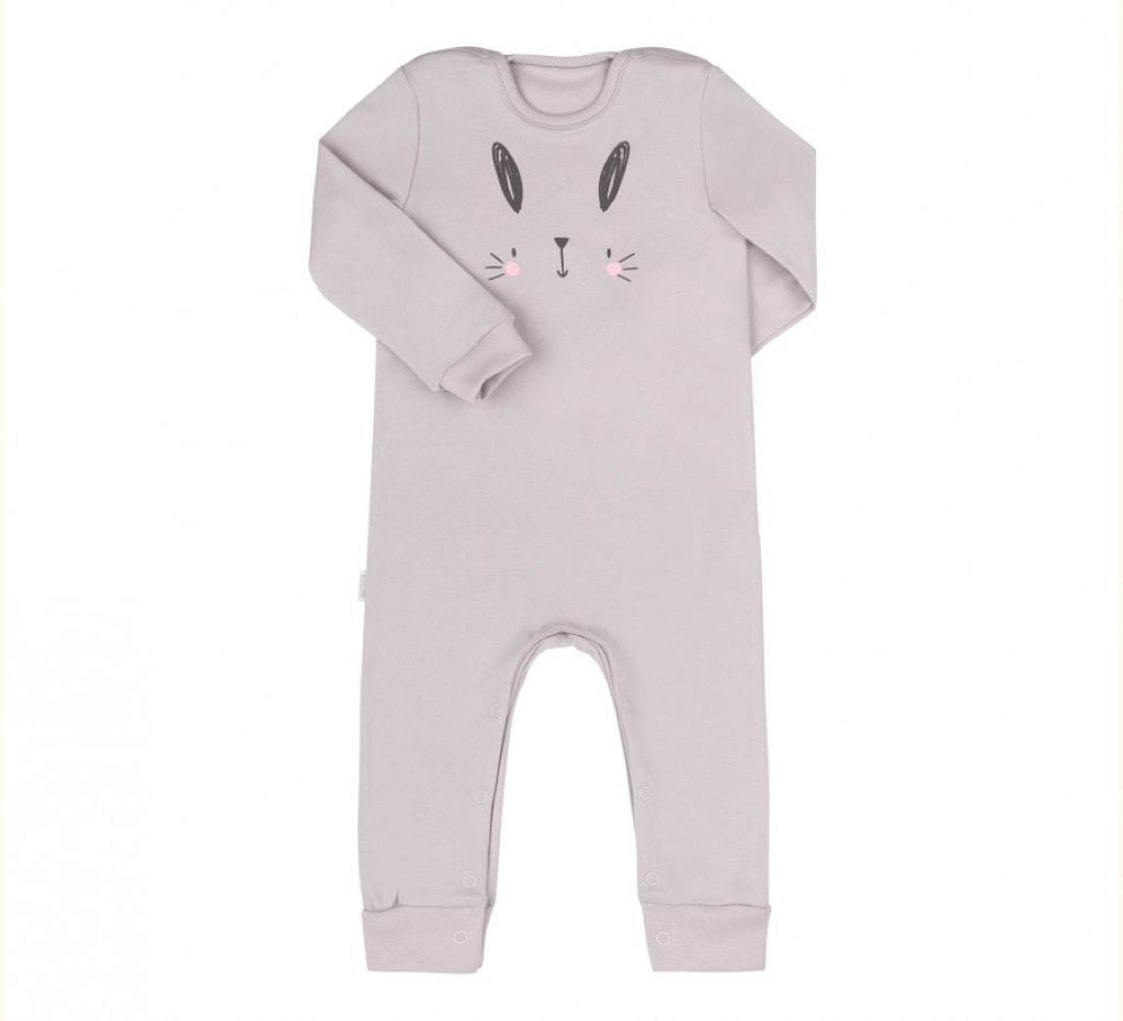 Комбінезон інтерлок з малюнком Зайка сірий КБ201 Bembi 80р