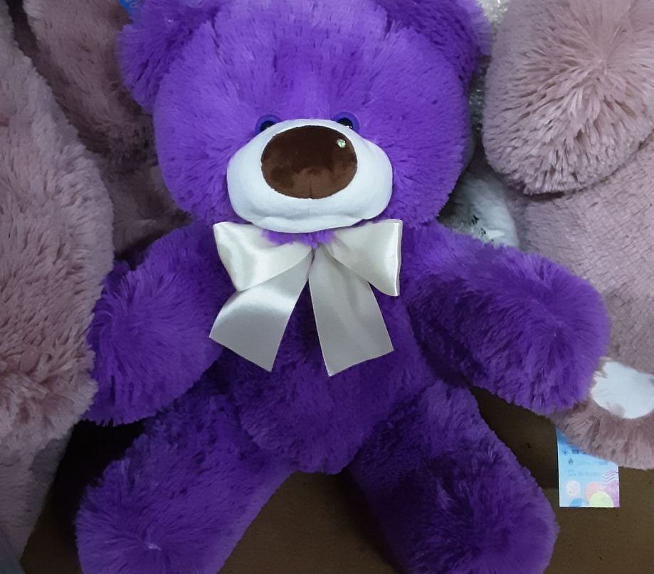 М'яка іграшка ведмедик Обіймашка 67см лаванда Ч322Л чайка