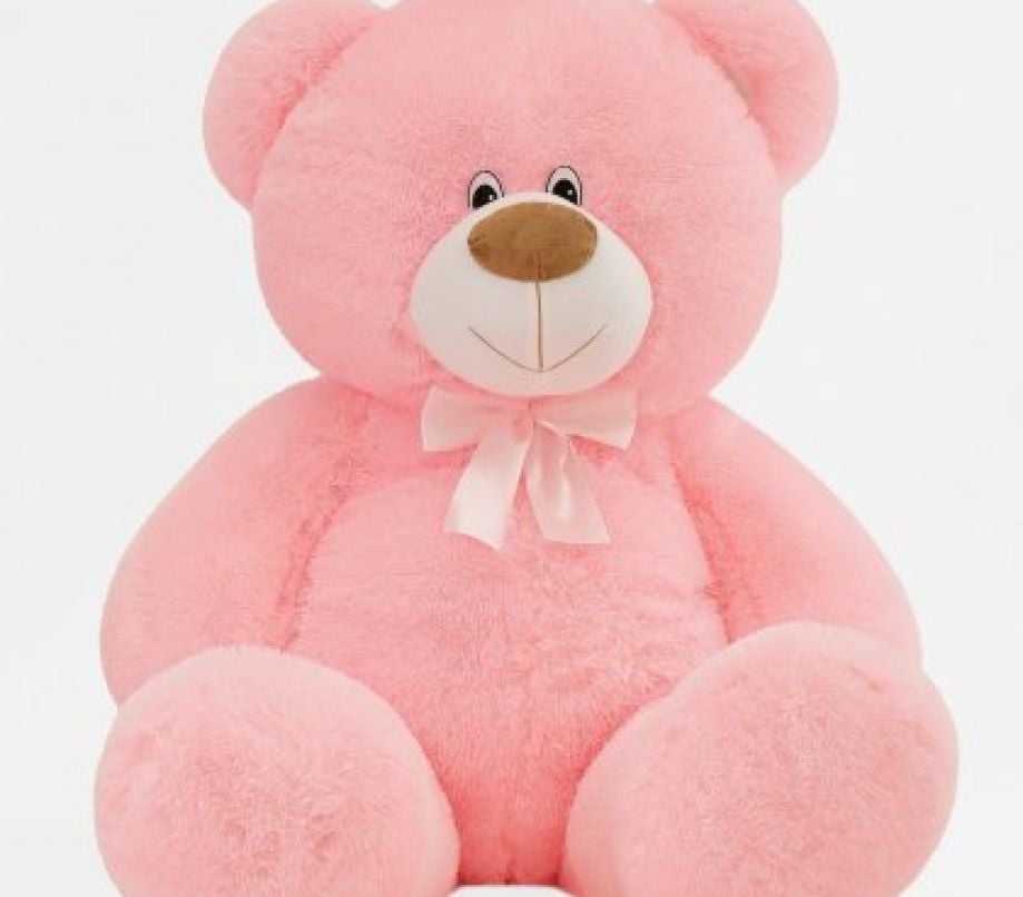 М'яка іграшка ведмедик Тімошка 120см з бантом рожевий Ч416Р чайка