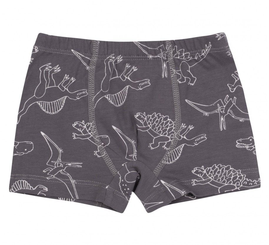 Труси для хлопчиків боксери супрем малюнок Динозавр №Х11 сірі ТР47 Bembi 140р