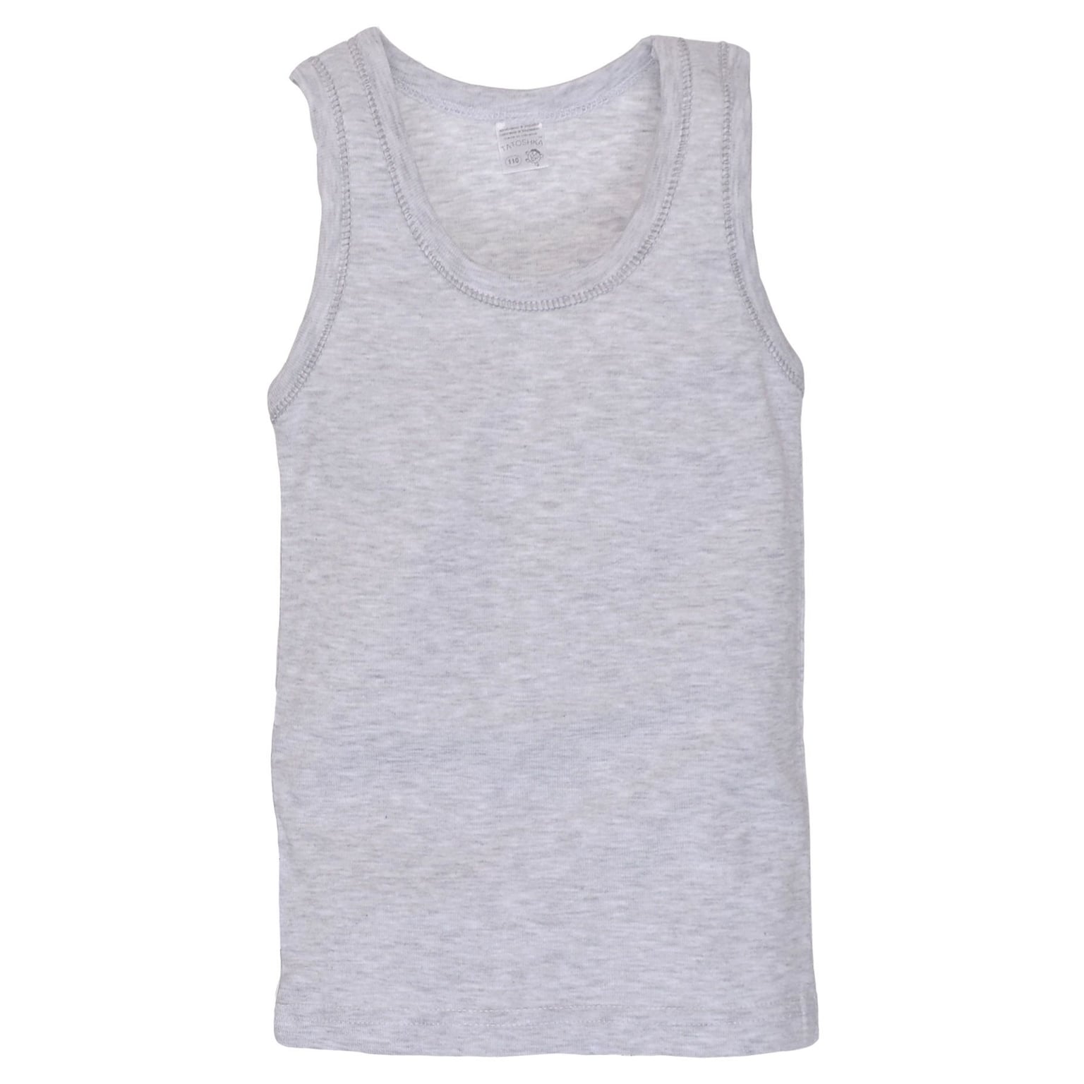 Майка бавовна р134см світло сіра трикотаж 2505228смл134 Татошка 134р