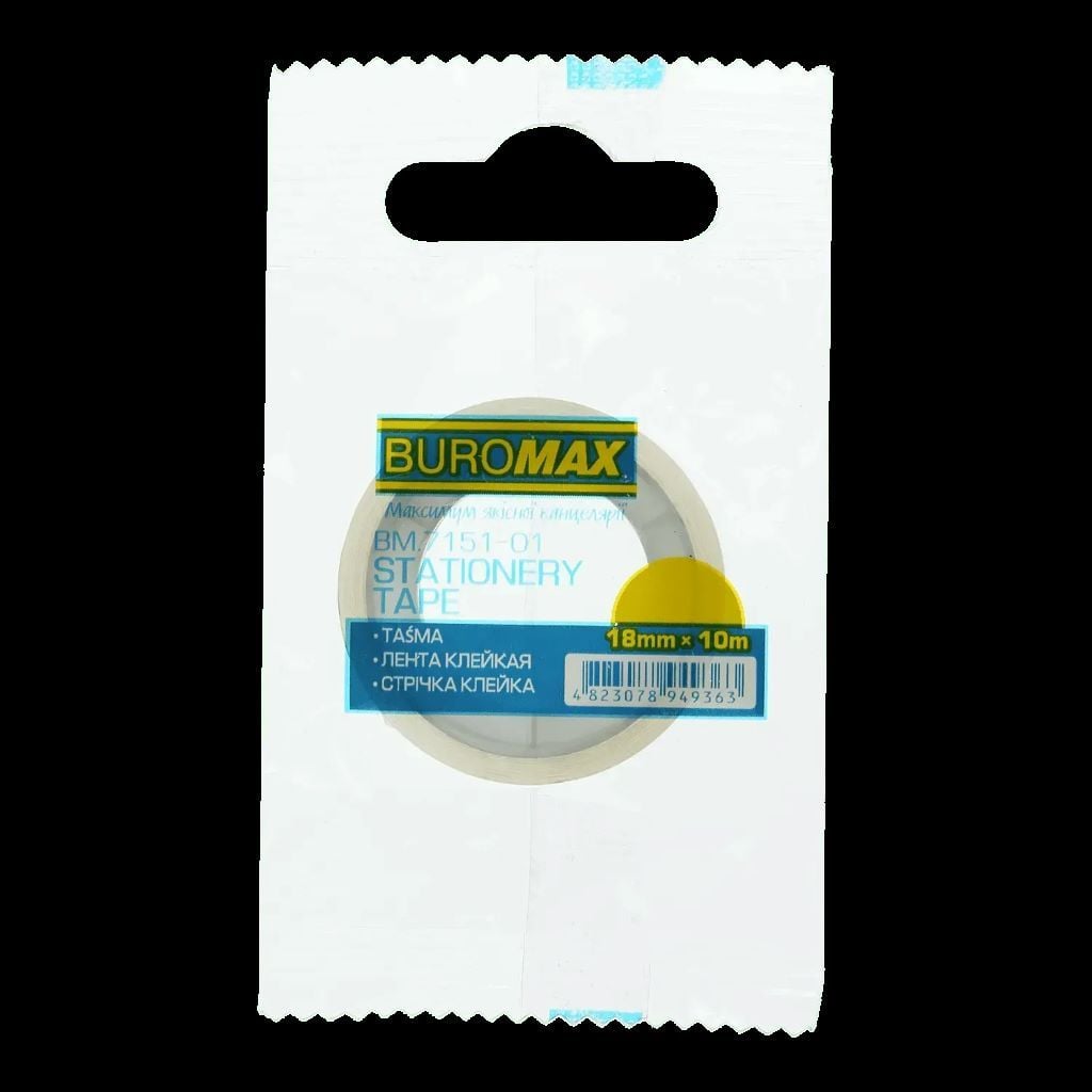 Скотч прозорий 18мм*10м BM7251-01 Buromax