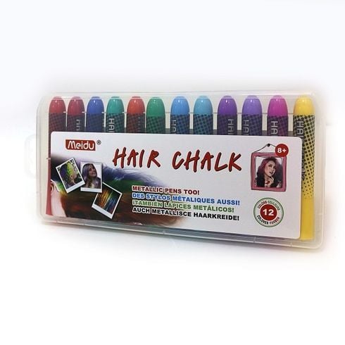 Крейда для волосся 12шт у пластик коробці 12*23*2см MD-700 Китай