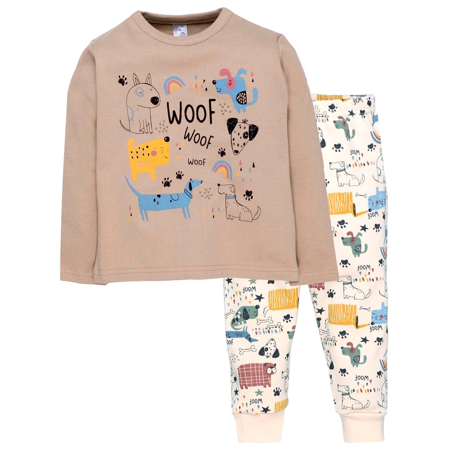 Піжама р 92см бежева з малюнком для хлопчика Інтерлок 100% бавовна 0106347сод92 Татошка 92р