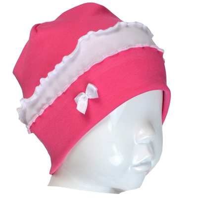 Шапочка р50-52 малинова з рюшем 1/18мал50-52 Татошка 50-52р