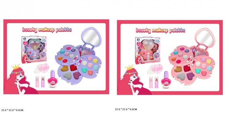 Косметика набір серденько 3 яруси у коробці 22*5*22см 2106U/V Zyra Toys