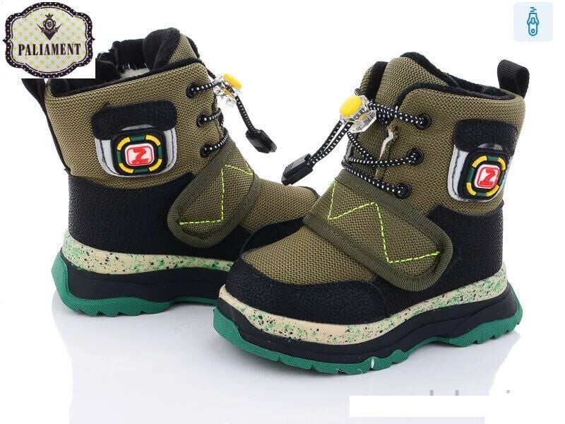Черевики 22-27р хакі зима на липучці молнія з боку 8805-2D Paliament 24р