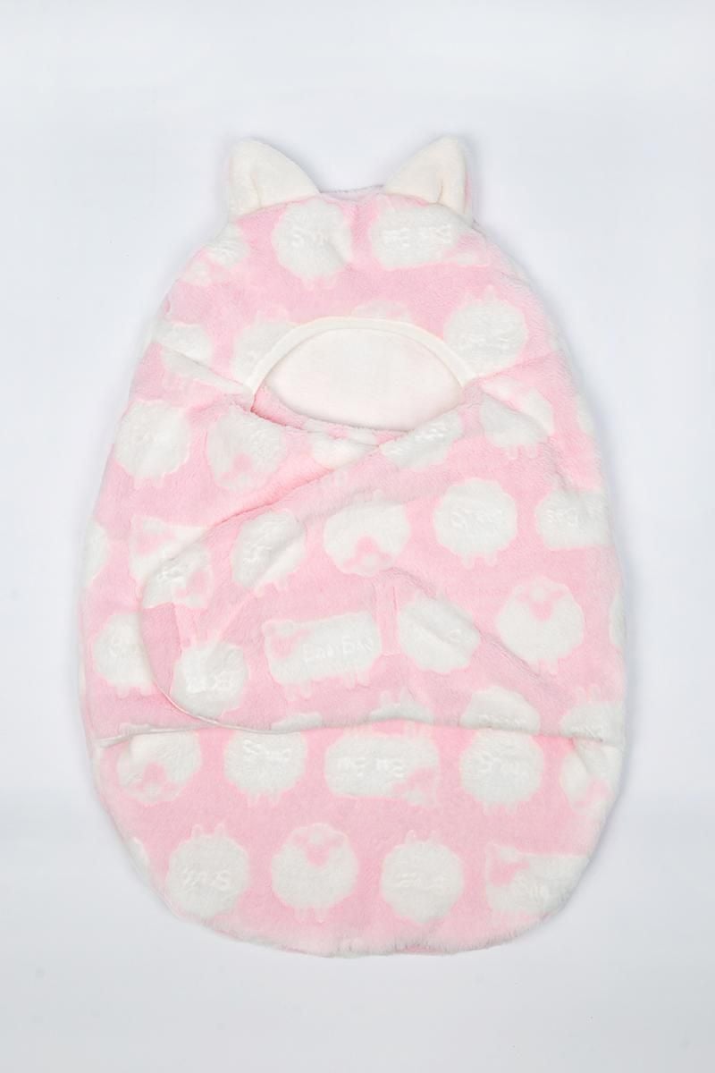 Пелюшка кокон рожева з малюнком велсофт 35-56р 131505-005 Валео