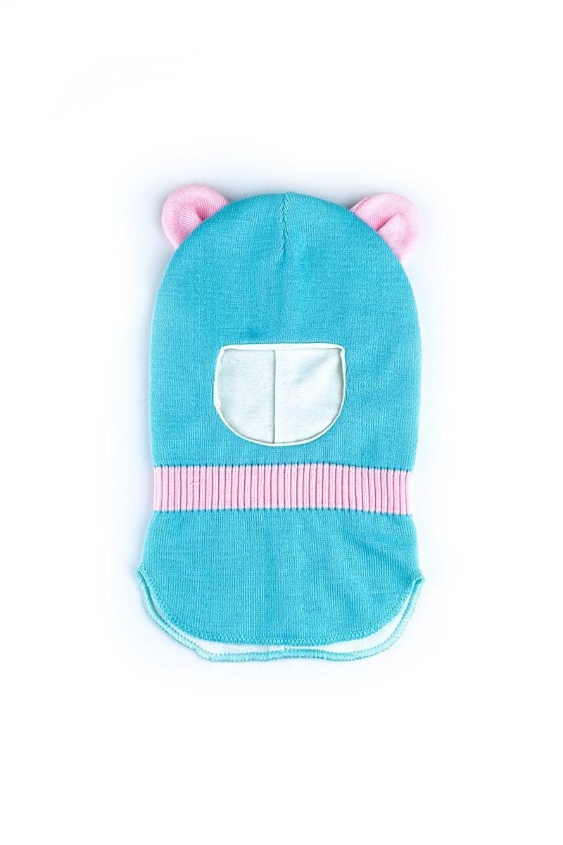 Шапка шолом мятний з рожевим 42-44р 900978-037 Валео 42-44р