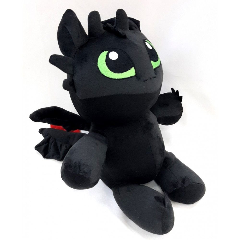 М'яка іграшка Дракоша Беззубик чорний хлопчик 40см 0288 копиця