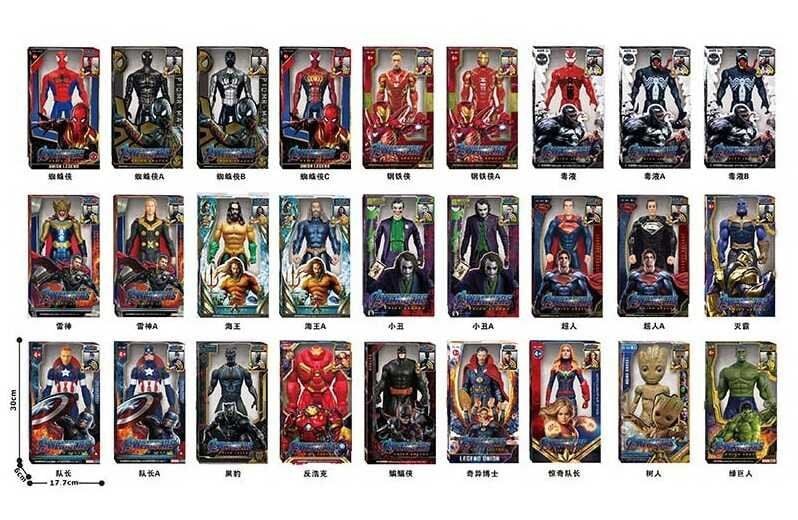 Герої Avengers світло звук мікс видів у коробці 29,5*17*6 см 6623A Китай