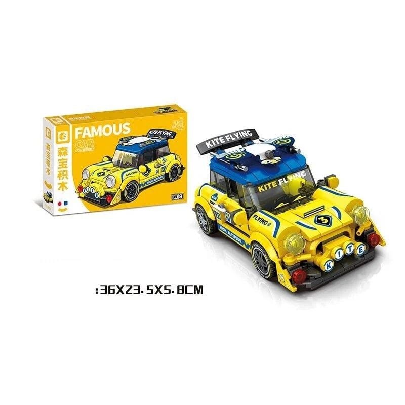 Конструктор "Автомобіль"  305 деталей гумові шини в коробці 714013 Китай