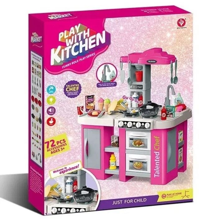 Кухня висота 72см 53ел звуки світло автоматична подача води в коробці 70*55*12см 922-169 Китай