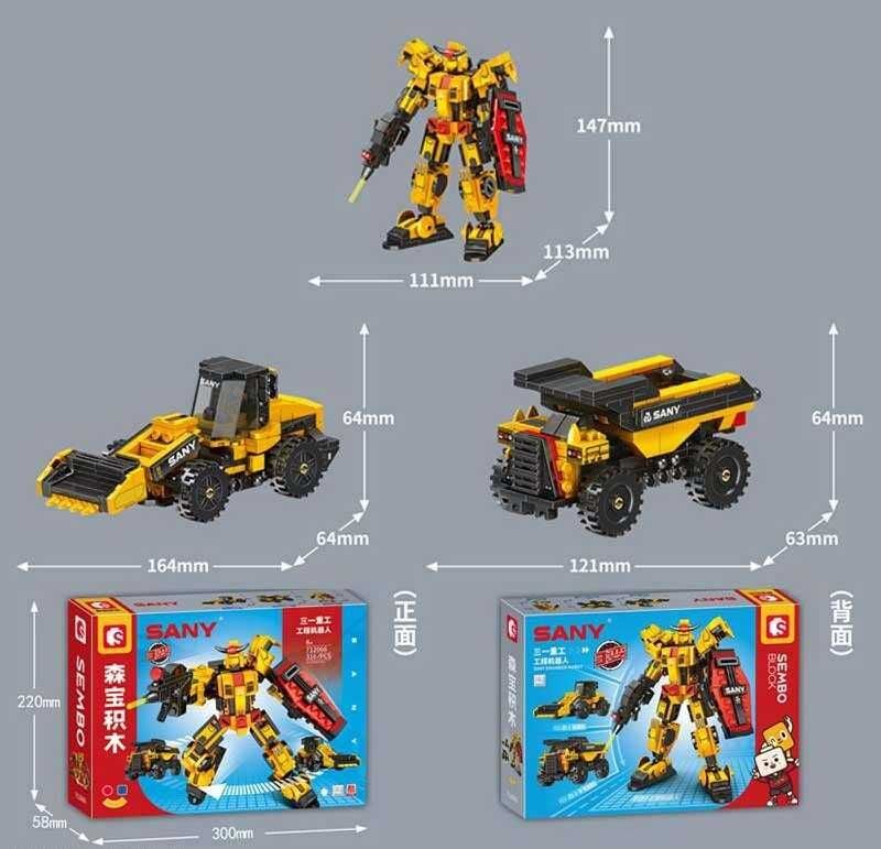 Конструктор “Трансформер" 316 деталей в коробці 712066 Китай