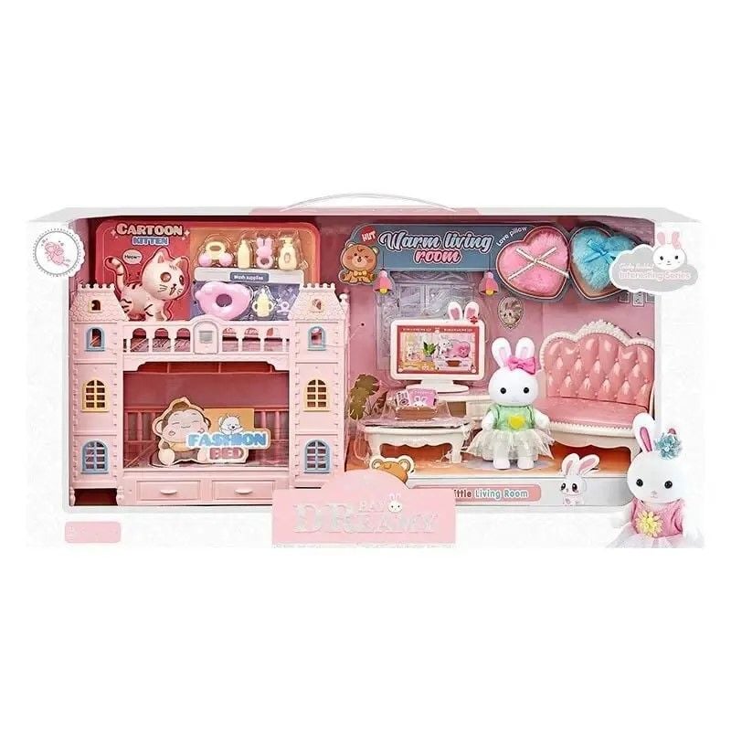 Будиночок флоксова фігурка аксесуари котик в коробці 6678 Китай