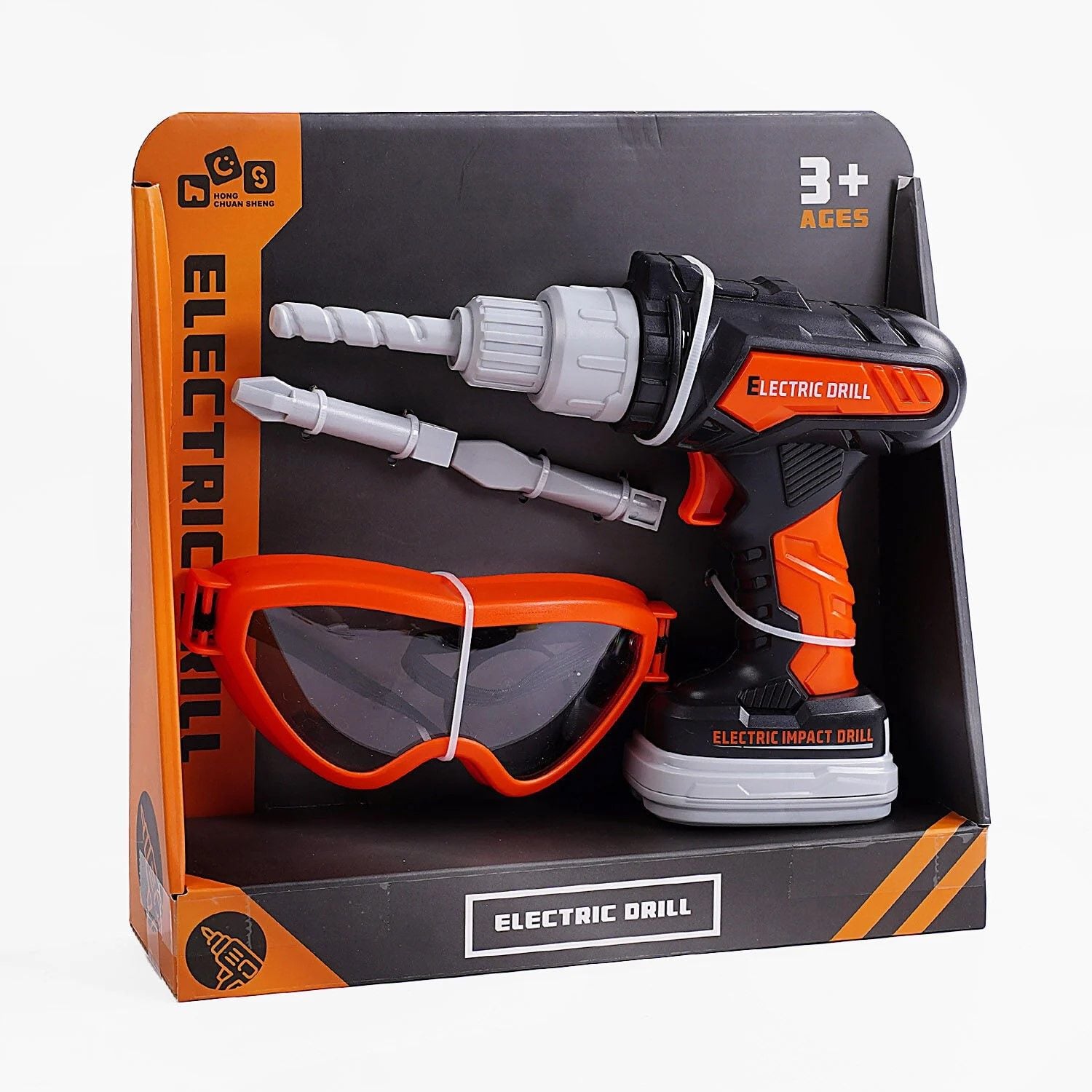 Інструмент “Електричний дриль” 3 насадки на батарейках в коробці 778-50 Китай